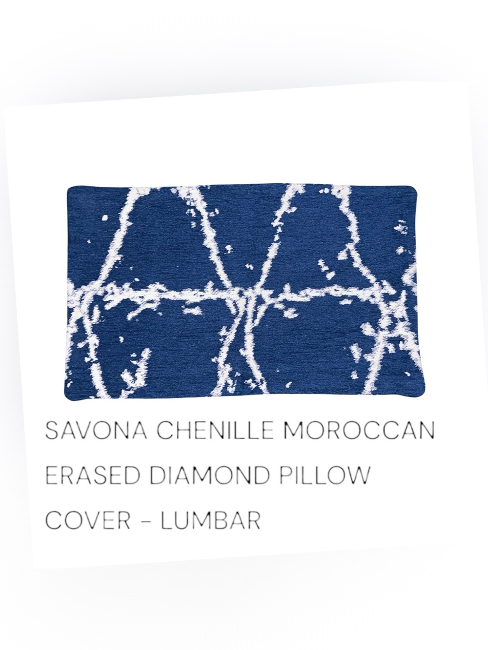 2 Restoration Hardware Savona Chenille Moroccan Erased Diamond Pillow Covers.